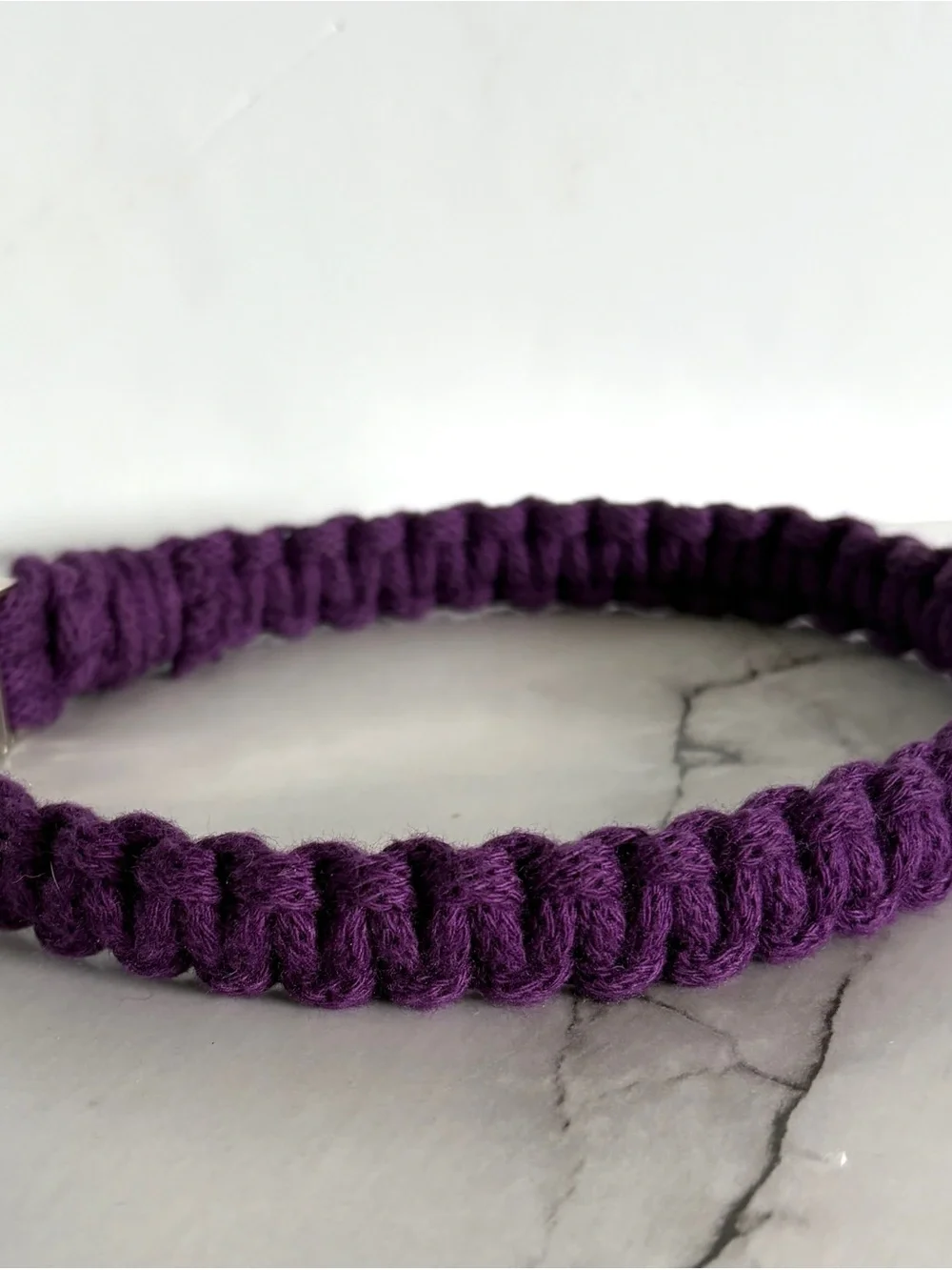 Purple Dog Collar - Size M 18”